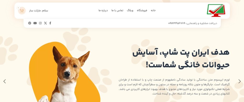 نمونه سایت کد 18